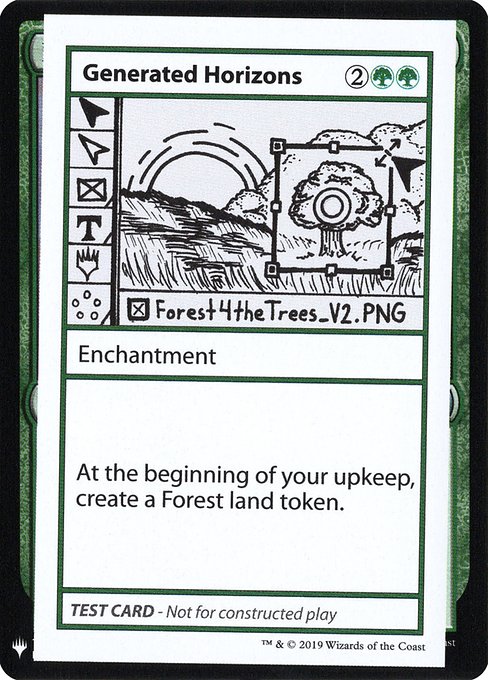 ■エンブレムあり■《Generated Horizons》[Mystery Booster Playtest Cards] 緑R